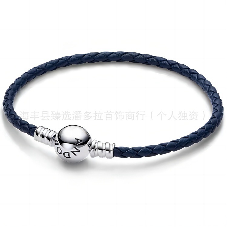S925 ลูกปัดเงินสเตอร์ลิงซีรีส์ลายเซ็น Pavé Pavé สร้อยข้อมือคลาสสิกหรูหราพรีเมี่ยมฟรี