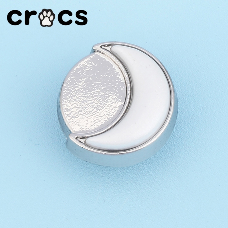 รองเท้าหลุม crocs อุปกรณ์เสริมรองเท้าดอกไม้การ์ด Luo Chi ตกแต่ง DIY อุปกรณ์เสริมโลหะคุณภาพสูง I Love Denim Series หัวเข็มขัดรองเท้า Zhibixing