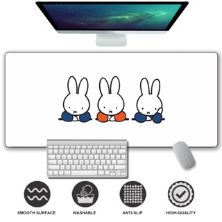 Miffy Friends แผ่นรองเม้าส์แผ่นรองเม้าส์สําหรับเล่นเกมขนาดให…