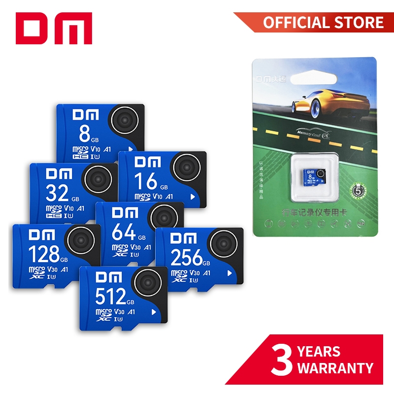 การ์ด DM Ultra micro SD microSDHC 8GB 16GB 32GB 64GB 128GB การ์ดหน่วยความจํา TF Card-สีน้ําเงิน