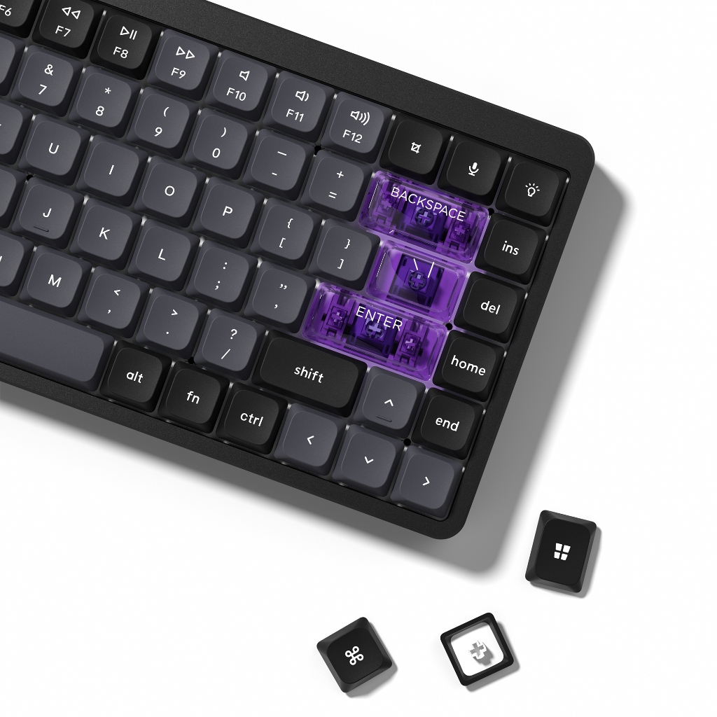Womier 138 คีย์โปรไฟล์ต่ํา Skyline R3 PBT + PC Double Shot Compact Keycaps ชุดสําหรับ Gateron MX Gamer คีย์บอร์ดเครื่องกล