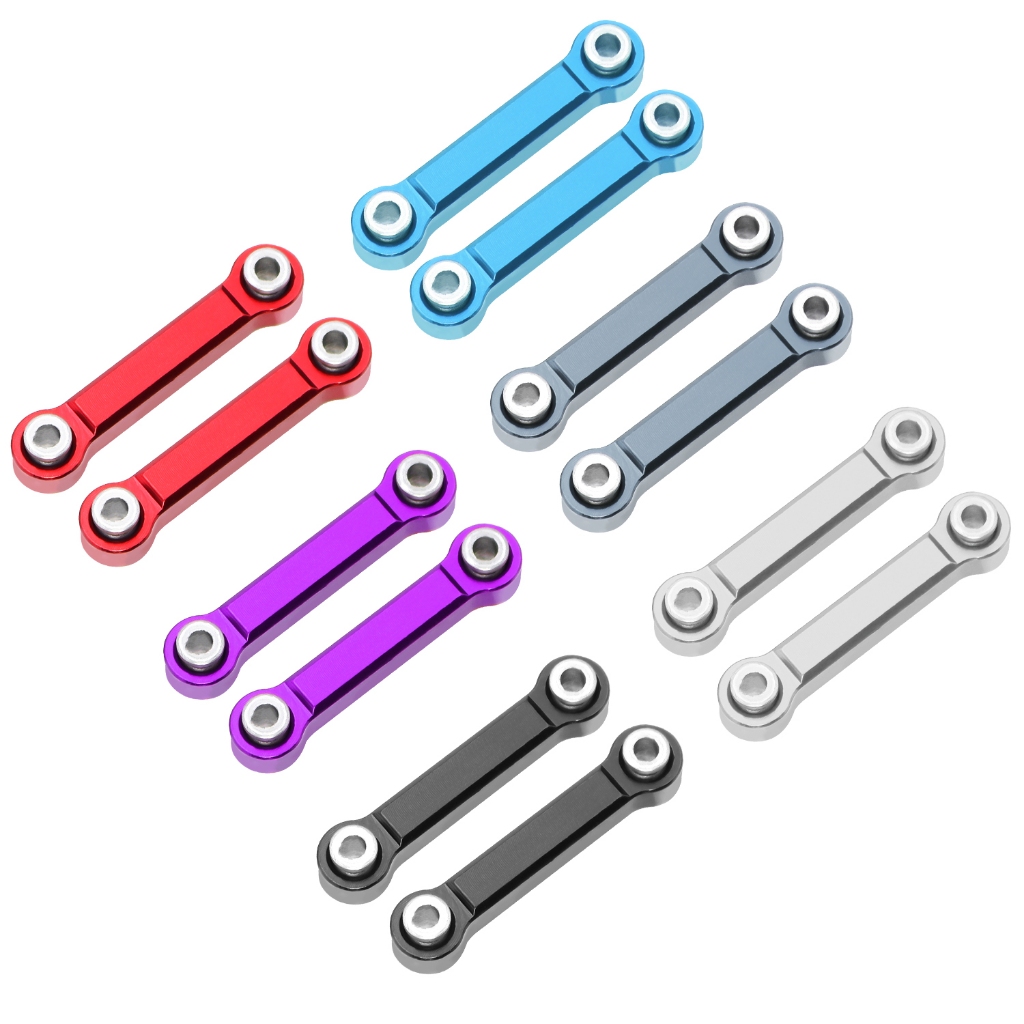 2 ชิ้น MJX 14303 14302 14301 พวงมาลัยโลหะพวงมาลัย Link สําหรับ 1/14 MJX Hyper Go RC รถอลูมิเนียมอะไห