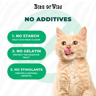 LIVE Bite Of Wild ขนมฟรีซดรายปลาไข่ 40g 2packs ขนมขบเคี้ยวแมว ขนมขบเคี้ยวสุนัข