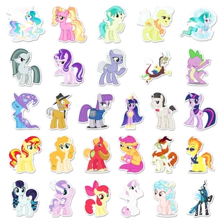 103 ชิ้นน่ารัก My Little Pony สติกเกอร์สําหรับโทรศัพท์แล็ปท็อปหมวกกันน็อคสติกเกอร์ Graffiti กันน้ํา Creative DIY