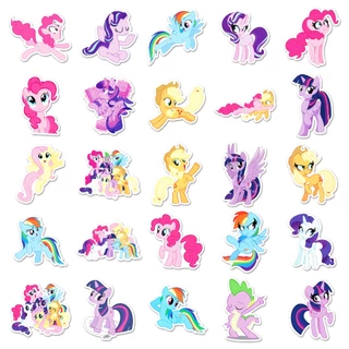 103 ชิ้นน่ารัก My Little Pony สติกเกอร์สําหรับโทรศัพท์แล็ปท็อปหมวกกันน็อคสติกเกอร์ Graffiti กันน้ํา Creative DIY