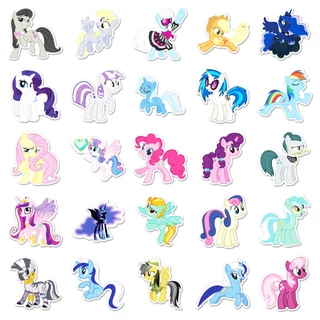 103 ชิ้นน่ารัก My Little Pony สติกเกอร์สําหรับโทรศัพท์แล็ปท็อปหมวกกันน็อคสติกเกอร์ Graffiti กันน้ํา Creative DIY