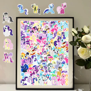 103 ชิ้นน่ารัก My Little Pony สติกเกอร์สําหรับโทรศัพท์แล็ปท็อปหมวกกันน็อคสติกเกอร์ Graffiti กันน้ํา Creative DIY