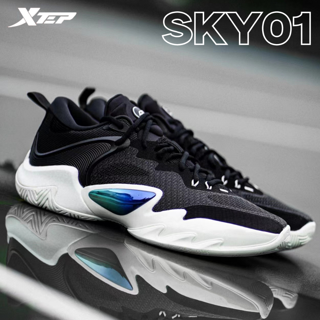 【xtep】SKY01 | อัตราการเด้งกลับ 74% + รองเท้าบาสเก็ตบอลกันลื่น ทนทานต่อการสึกหรอ