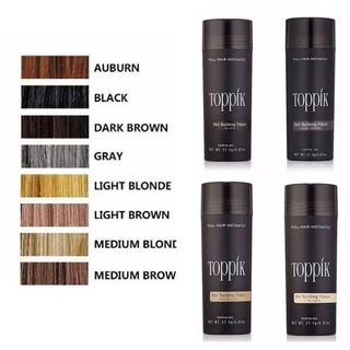 5pcs ผงไฟเบอร์เพิ่มผมหนา Toppik Hair Fibers Powder กันน้ําเหงื่อหนาผม Building Fiber ผมร่วงสีขาวคอนซีลเลอร์บาง Hair Care Growth เครื่องมือสําหรับชายหญิง