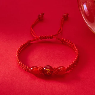 Lanxiu 12 Zodiac สัตว์สร้อยข้อมือ Handmade ทอ Lucky สร้อยข้อมือลูกปัดสําหรับผู้หญิงผู้ชายเครื่องประดับของขวัญ