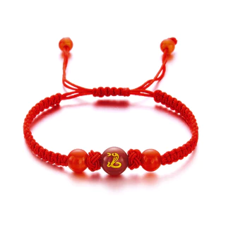 Lanxiu 12 Zodiac สัตว์สร้อยข้อมือ Handmade ทอ Lucky สร้อยข้อมือลูกปัดสําหรับผู้หญิงผู้ชายเครื่องประดับของขวัญ