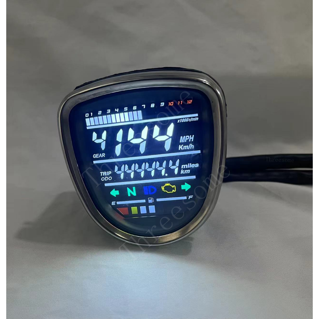 สําหรับ Honda C50 C70 C90 Passport Cub รถจักรยานยนต์ LED Digital Meter Speedometer Assy