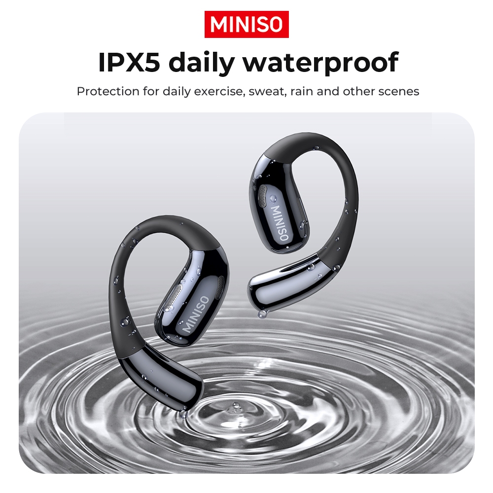 Miniso M96 หูฟังอัจฉริยะหน้าจอสัมผัสอเนกประสงค์ หูฟังเปิดหู หูฟัง IPX5 บลูทูธ 5.4 หูฟังกีฬา หูฟังสําหรับเล่นเกม