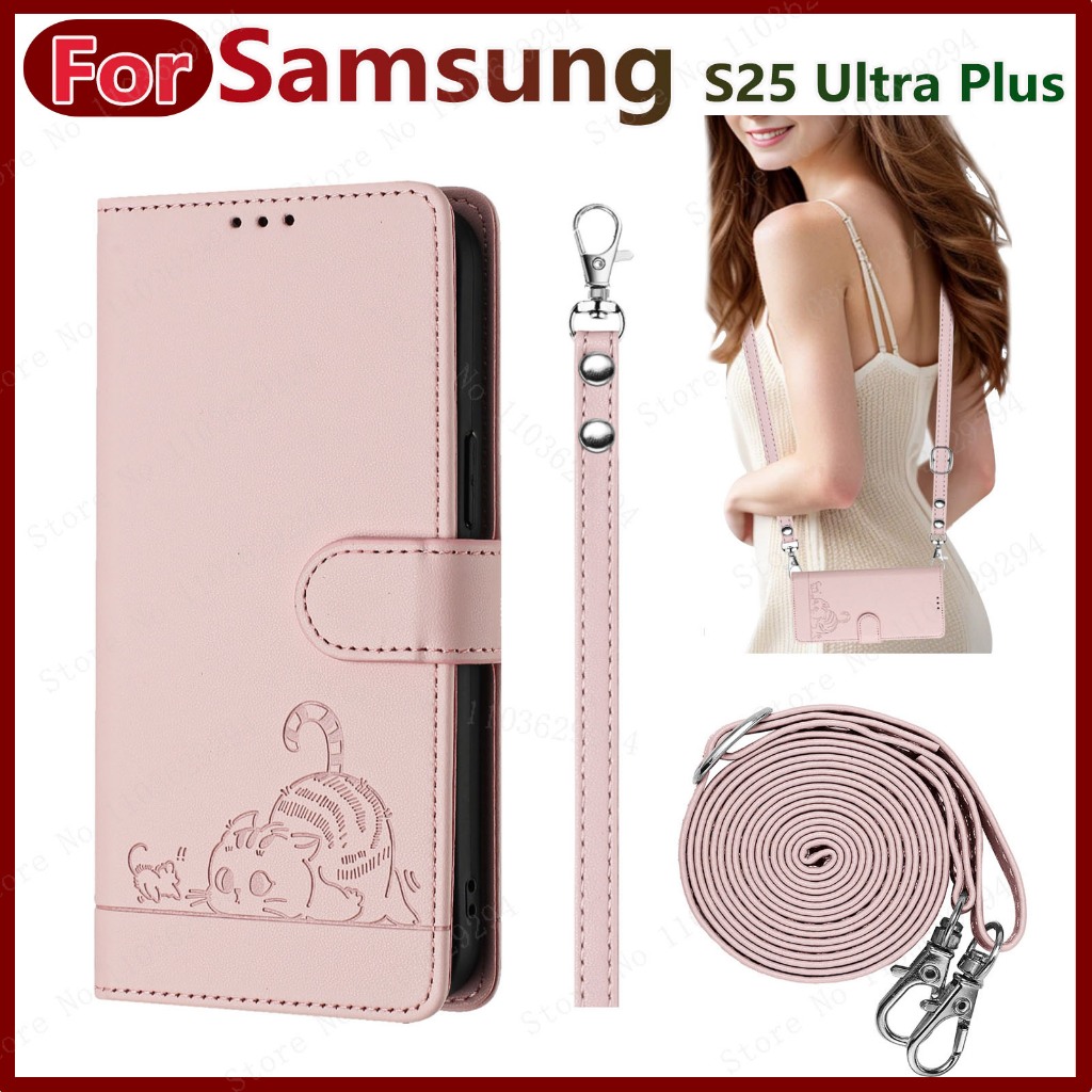 สําหรับ Samsung S25,A56,A36,A26,A16,A06,note 20,10,9,S25Ultra,Crossbody Bag lite,กระเป๋าสตางค์คุณภาพสูงปกหนังเคสโทรศัพท์