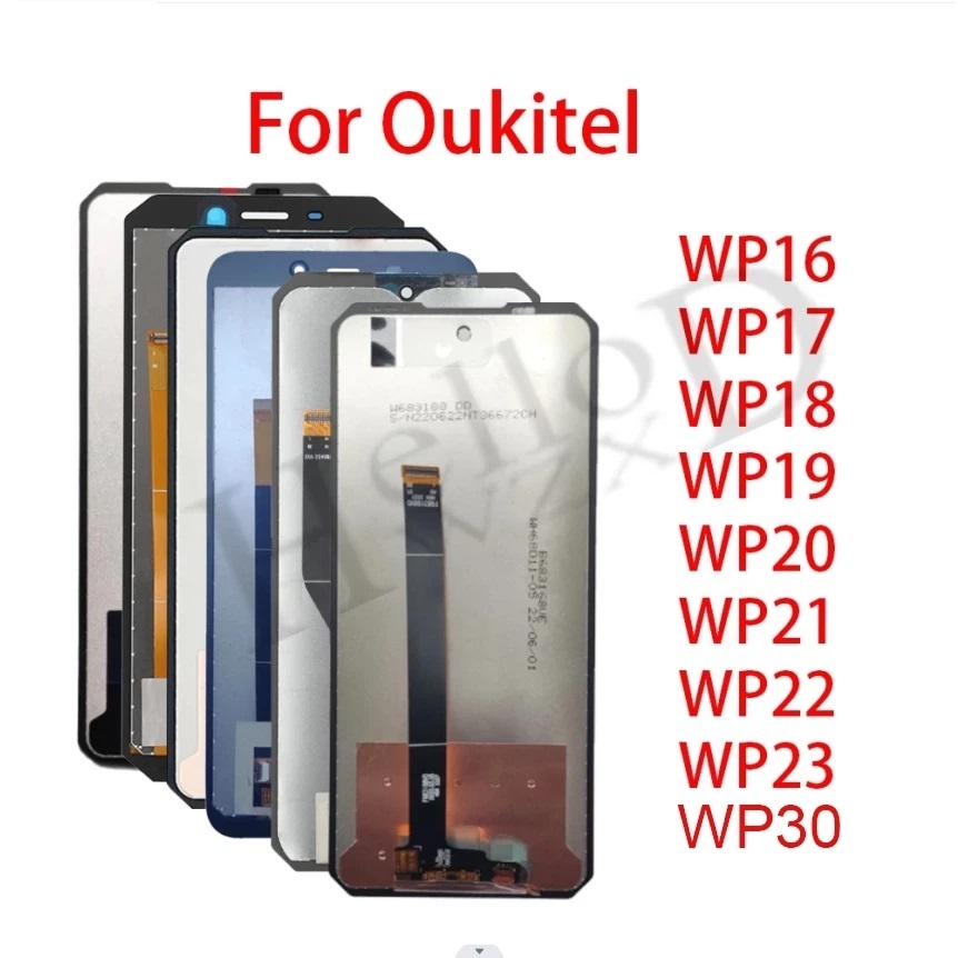 หน้าจอ LCD ใหม่สําหรับ Oukitel WP16 WP17 WP18 WP19 WP20 WP21 WP22 WP23 WP30 PRO จอแสดงผล LCD หน้าจอส