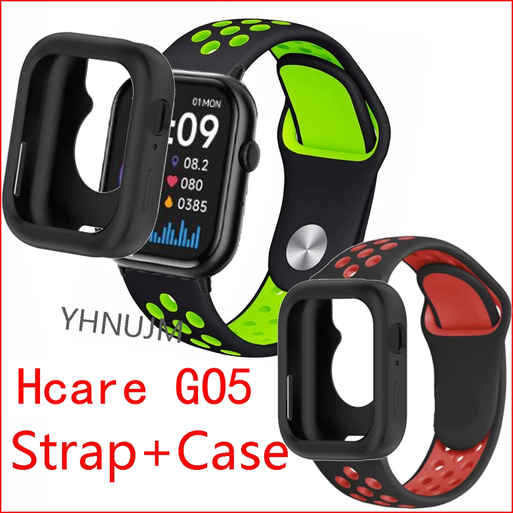 สําหรับ Hcare GO5 กรณีกันชนฝาครอบสายรัดซิลิโคน Hcare GO 5 สร้อยข้อมือหน้าจอป้องกันฟิล์ม