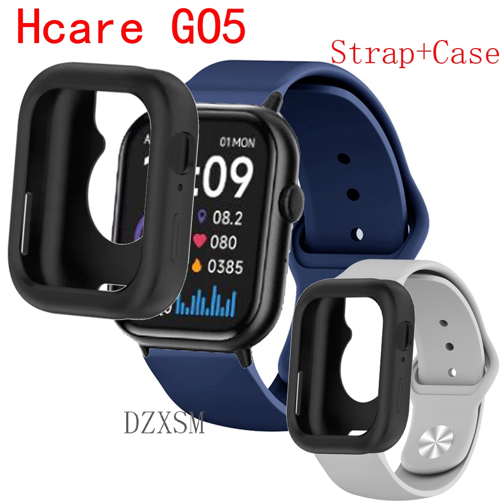 สําหรับ Hcare GO5 กรณีกันชนฝาครอบซิลิโคนนุ่ม Hcare GO 5 สร้อยข้อมือหน้าจอป้องกันฟิล์ม