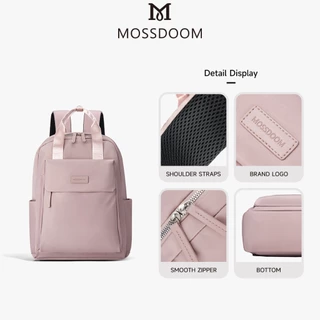 MOSSDOOM Herve Backpack กระเป๋าเป้สะพายหลังผู้หญิงสไตล์วิทยาเขตความจุขนาดใหญ่