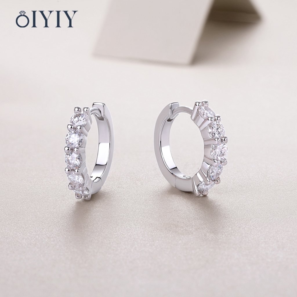 แท้ Moissanite Earring ต่างหูเงินแท้ S925 เพชรโมอีส ชาย หญิง เครื่องประดับยอดฮิต vvs/D ใบรับรองGRA ราคา ถูกที่สุด ดีลบีเคเค แกลเลอรีภาพที่ 7