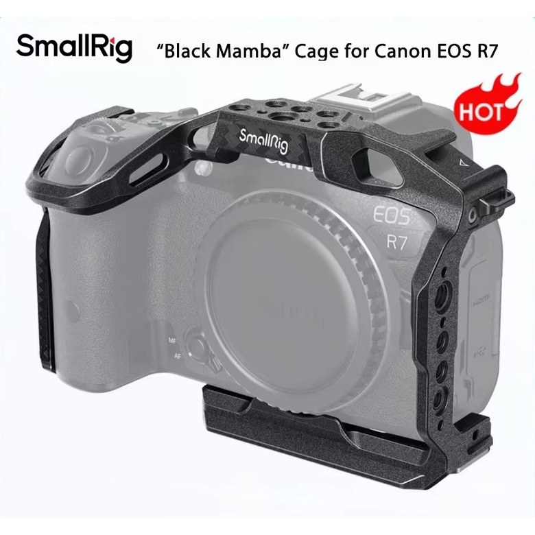 Smallrig กรง R7 R10Black Mamba กล้อง DSLR กรงสําหรับ Canon EOS R7 เต็มกรง 4003 สําหรับ EOS R10 กรง 4