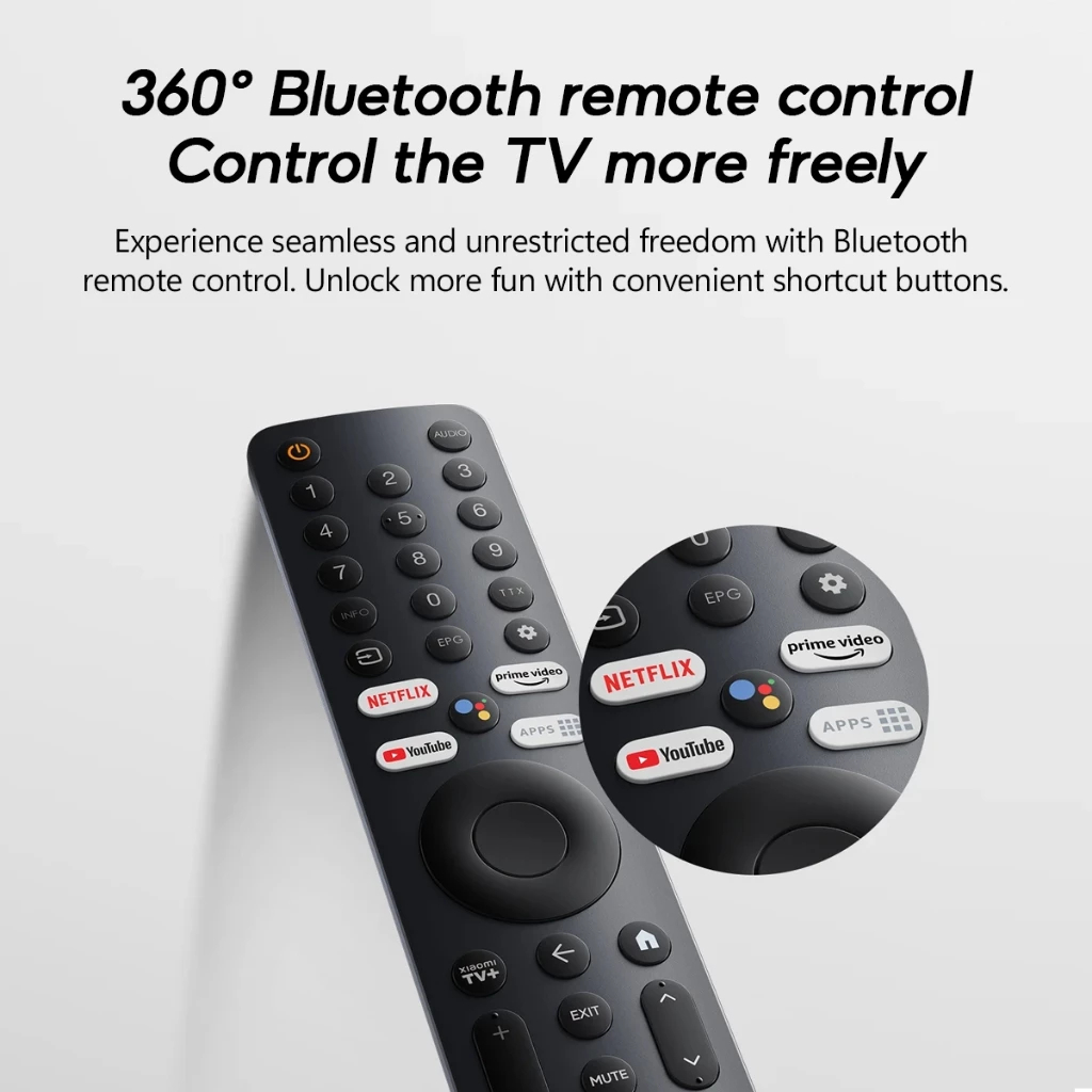 สําหรับ Xiaomi TV 2024- 2025 32 นิ้วสมาร์ททีวี HD Google TV ระยะไกลเหมาะสําหรับ Q2 50 55 65 สมาร์ท U