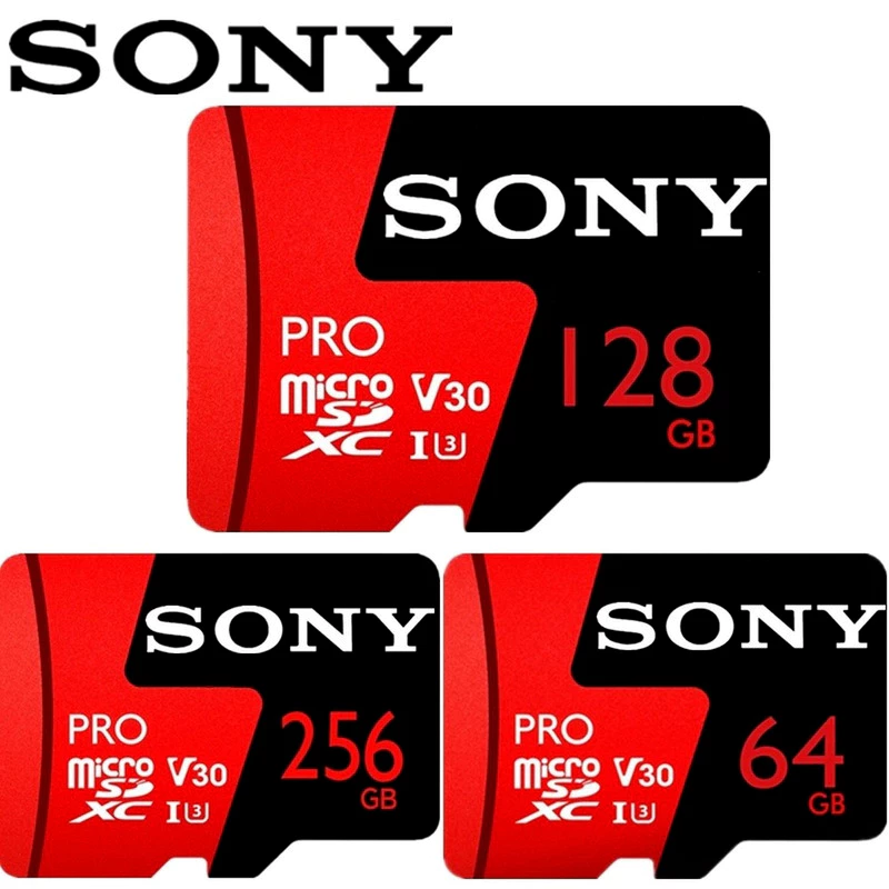 Sony/class 10 TF 16GB 64GB 1024TB 128GB 256GB การ์ดแฟลช Micro SD