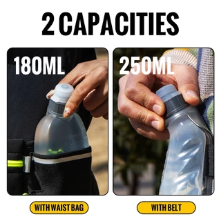 WRELS 180ml 250ml ขวดน้ํากีฬา PP5 BPA ฟรีสําหรับเข็มขัดวิ่ง#SH17