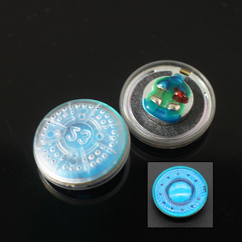 1 คู่ 15.4 มม.หูฟังไดร์เวอร์ยูนิต PET Blue diamond ไดอะแฟรมคาร์บอน nanotubes 32 โอห์ม 300ohm