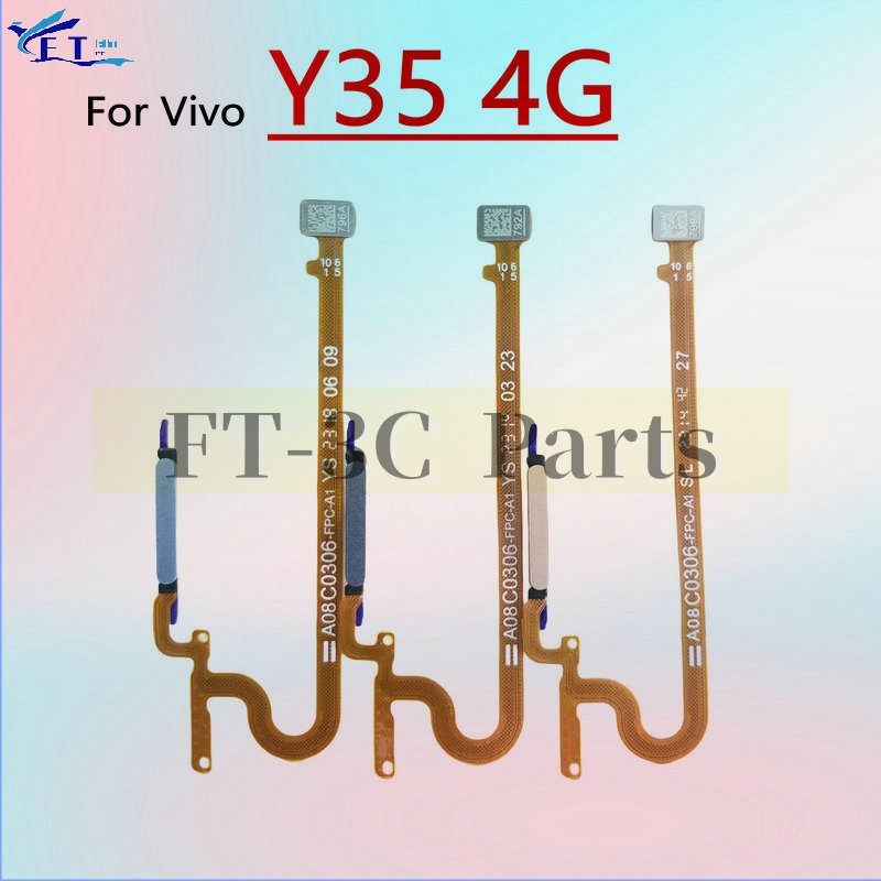 สําหรับ Vivo Y35 4G พิมพ์นิ้วมือเซ็นเซอร์ลายนิ้วมือ Flex Cable อะไหล่