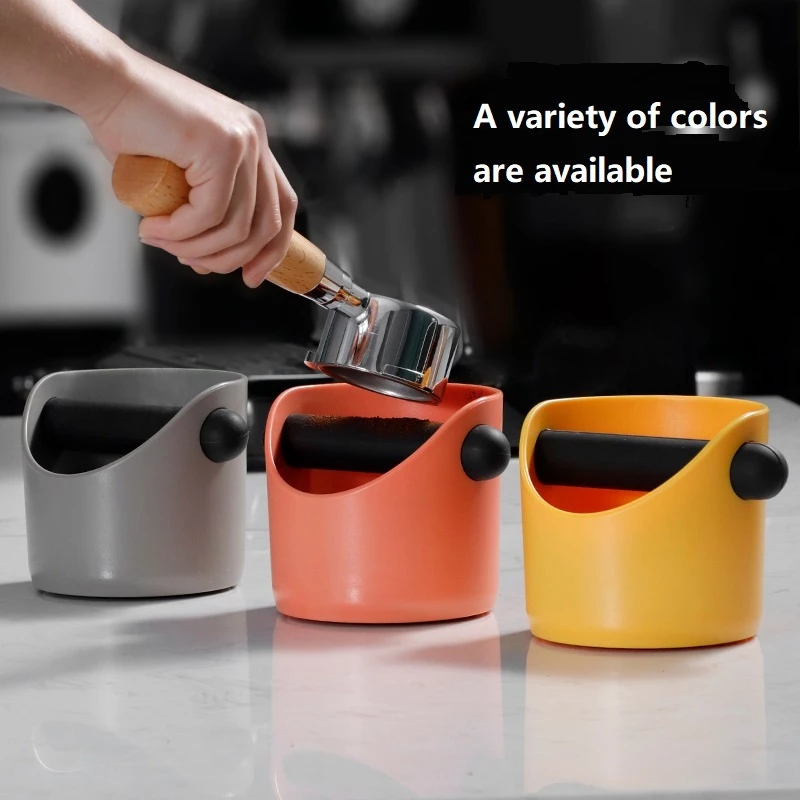 กาแฟเคาะกล่องสีดํากันลื่นกาแฟบดถังถ่ายโอนข้อมูลที่มีที่ถอดออกได้เคาะบาร์กล่องสารตกค้างเครื่องมือกาแฟ