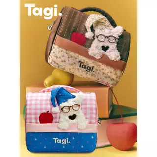 Tagi. กระเป๋าใส่ของใช้ในห้องน้ำ กระเป๋าเก็บเครื่องสำอาง แบบพกพา ลายลูกสุนัขสุดน่ารัก Cosmetic Bag