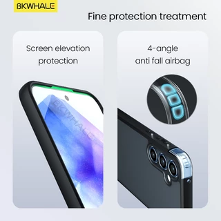 BKWHALE Matte โปร่งแสงเคสโทรศัพท์สําหรับ Samsung Galaxy A57 A37 A27 A17 A07 A56 A36 A26 A16 A06 A55 A54 A35 A34 A25 A24 A15 A14 S23 S24 S24 S26 FE S25