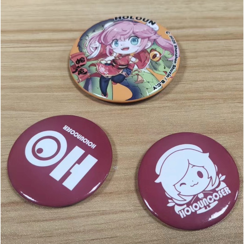 Holoun badge ป้ายโลหะ หมุดปุ่ม อะนิเมะ
