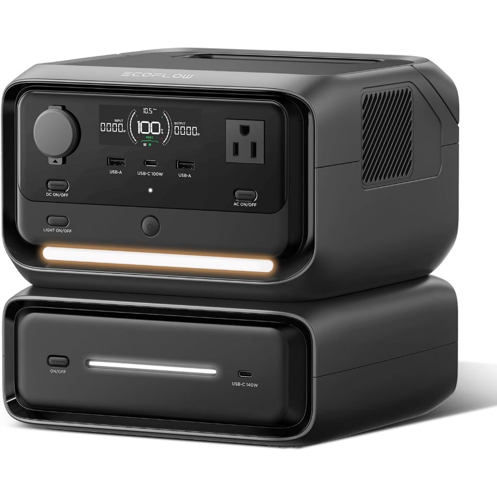 ของแท้อย่างเป็นทางการRiver 3 Max EF ECOFLOW สถานีไฟฟ้าแบบพกพา River 3 Plus พร้อม EB300 แบตเตอรี่เสริ