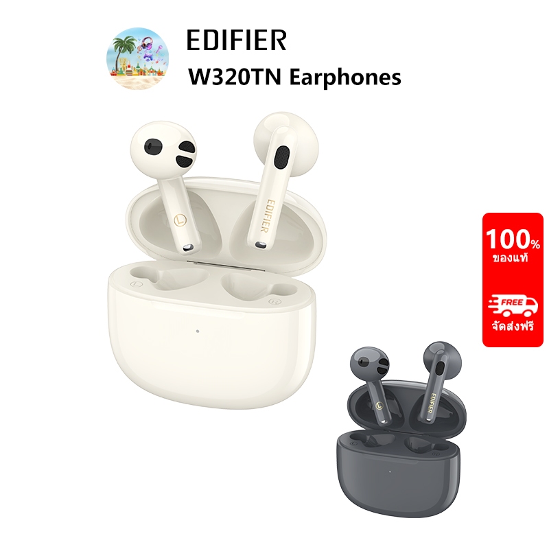 Edifier W320TN True Wireless Noise Cancellation Earbuds Headphones ดีไซน์เปิด-พอดี