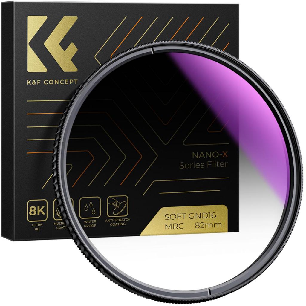 K&F CONCEPT Nano-X HD Soft GND8 / GND16 ฟิลเตอร์เลนส์ Softสําเร็จการศึกษา Neutral Density Filter