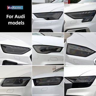 รมควันสีดํา TPU สติกเกอร์ไฟหน้ารถป้องกันฟิล์มสําหรับ Audi A3…
