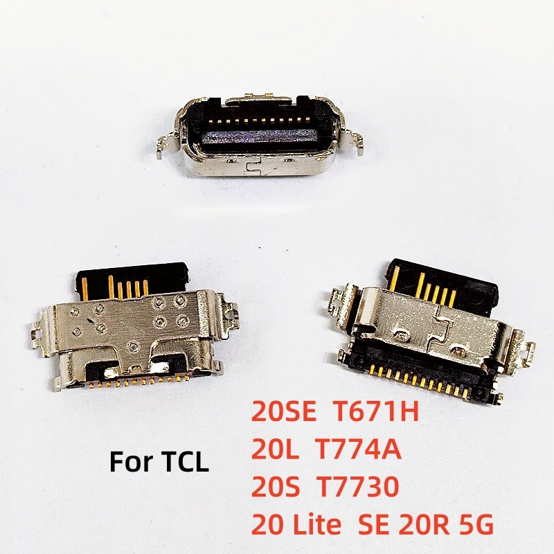 5-50pcs สําหรับ TCL 20SE T671H 20L T774A 20S T7730 20 Lite SE 20R 5G T781 20A 20B USB Dock ชาร์จพอร์