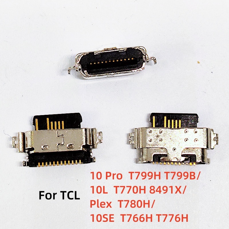5-50pcs สําหรับ TCL 10 Pro T799H T799B/10L T770H 8491X/Plex T780H/10SE T766H T776H Dock Connector ปลั๊กชาร์จ USB Charger พอร์ตอะไหล่
