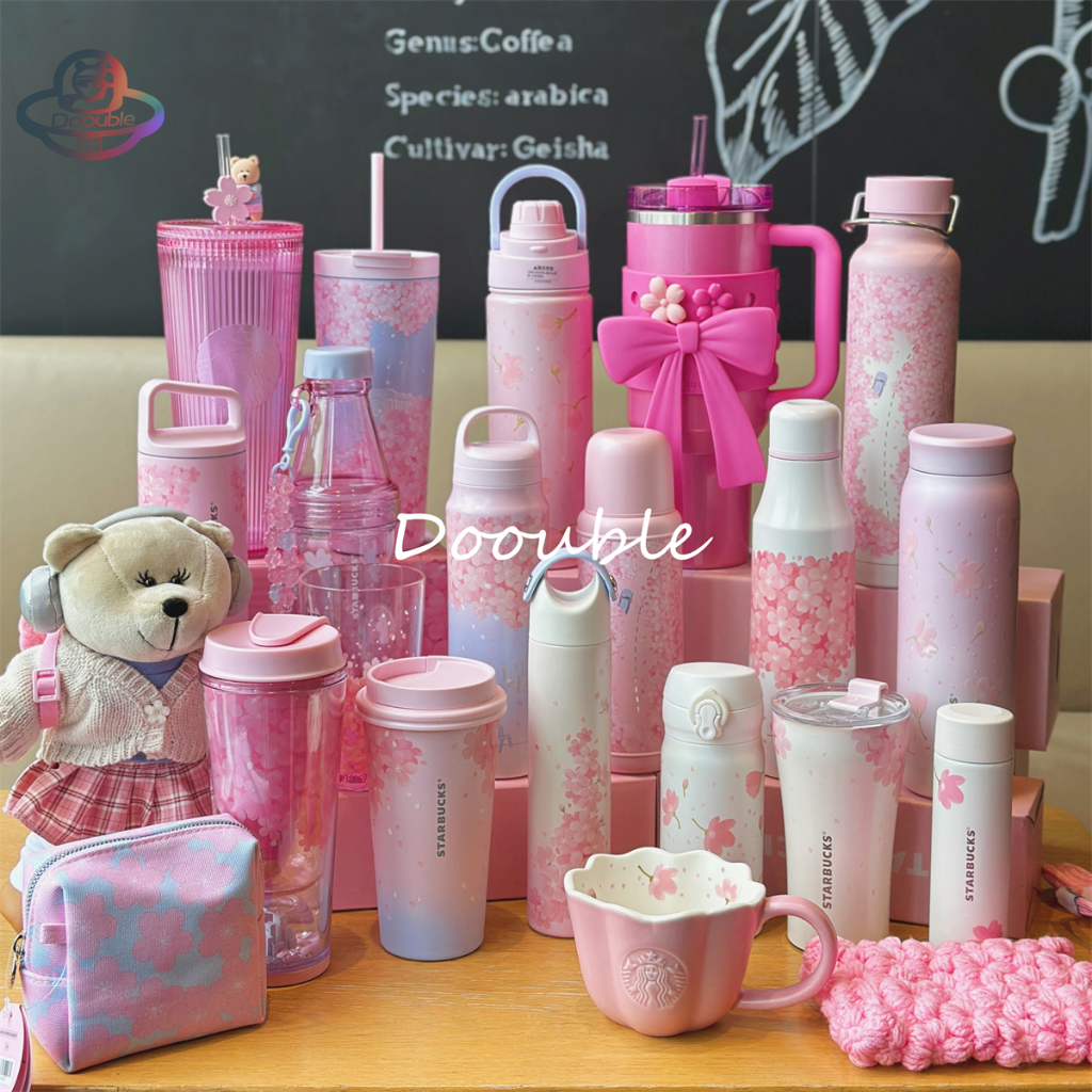 Starbucks China 2025 Sakura Season Collection Spring Blossom แก้วสีชมพู กระติกน้ําร้อนสแตนเลส ของขวัญ
