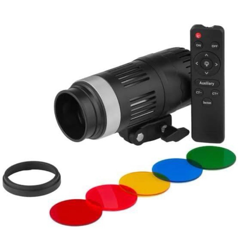 YM.80 สปอตไลท์ ถ่ายภาพ RGB5สี สปอร์ตไลท์ LED ถ่ายรูป ขาตั้ง2.1m+รีโมทควบคุมไฟรุ่น+ โฟกัส ปรับขนาดรูรับแสงได้