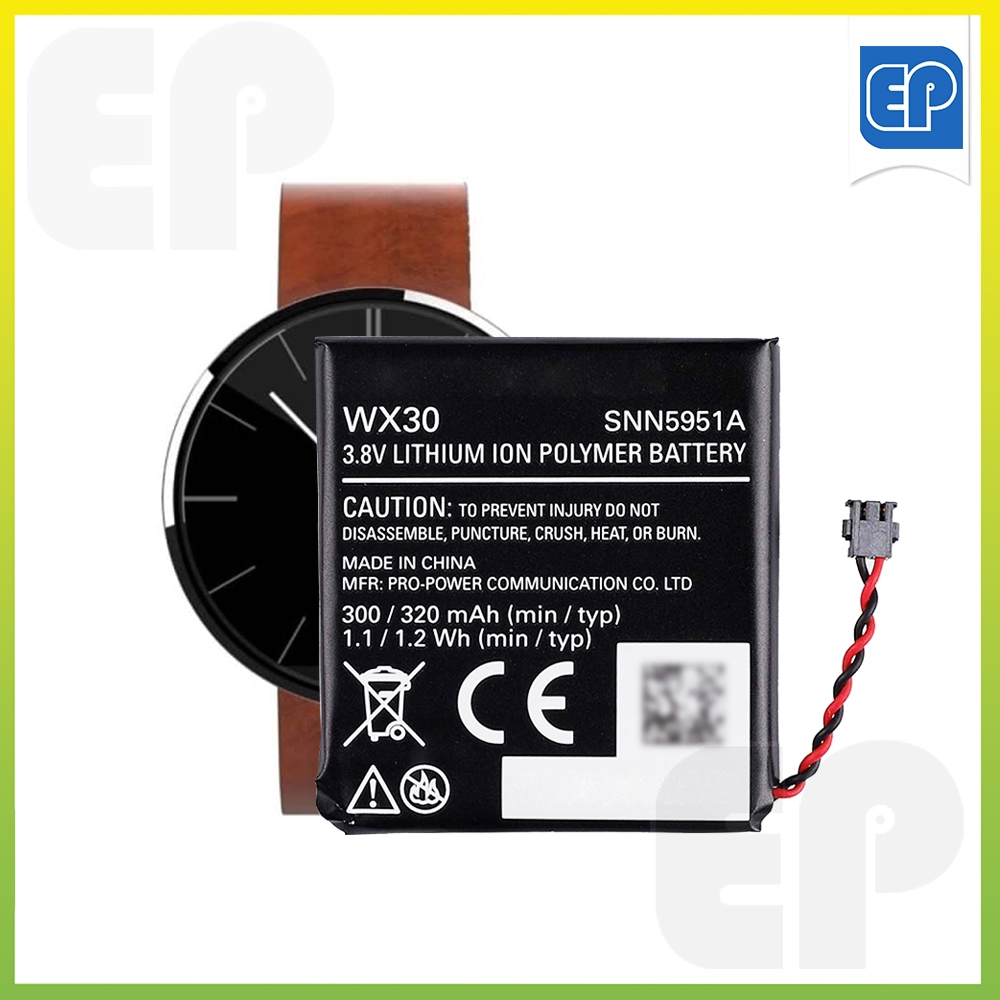 ใหม่ WX30 SNN5951A เปลี่ยนแบตเตอรี่สําหรับ Motorola Moto 360 1st Gen Smartwatch MOTO 360 กีฬานาฬิกา 