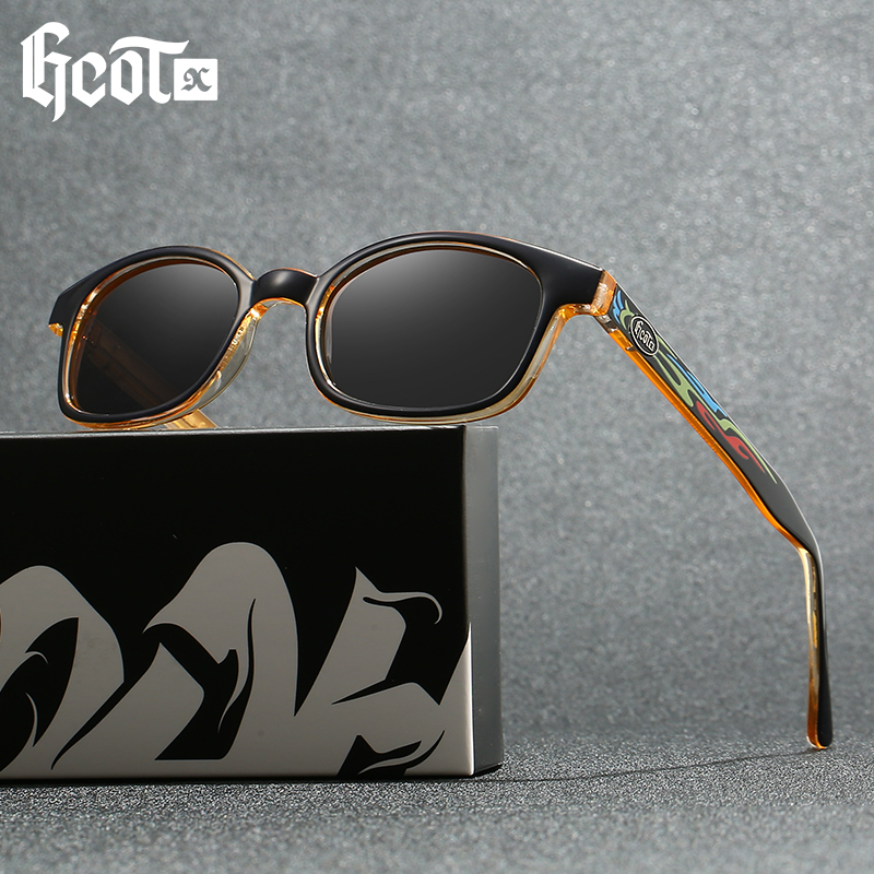 Gcotx TR90 แว่นกันแดดโพลาไรซ์ผู้ชายดีไซน์แบรนด์ Y2K West Coast G395