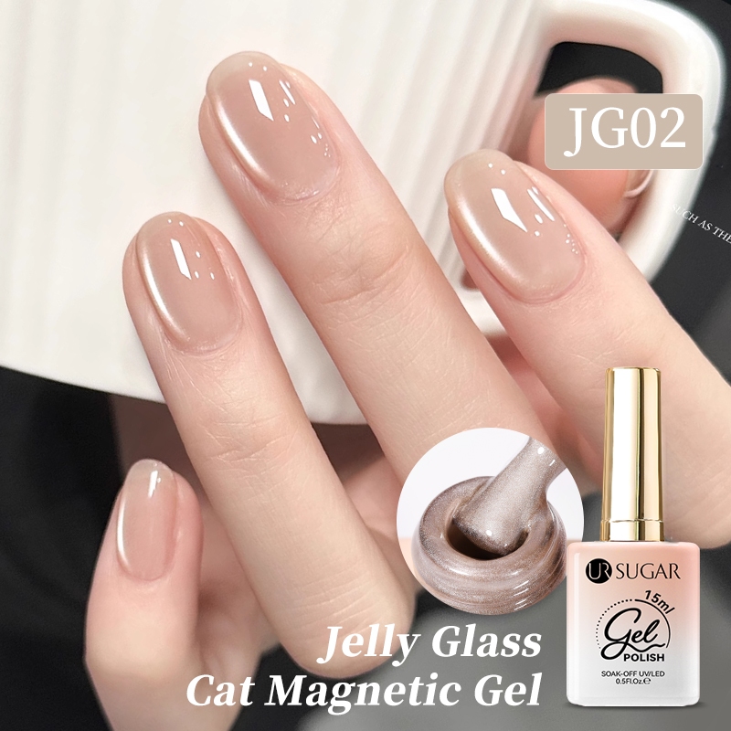 Ur SUGAR สีลูกแก้ว  สีเจล สีเล็บเจลลูกแก้ว UV LED 15 มล.