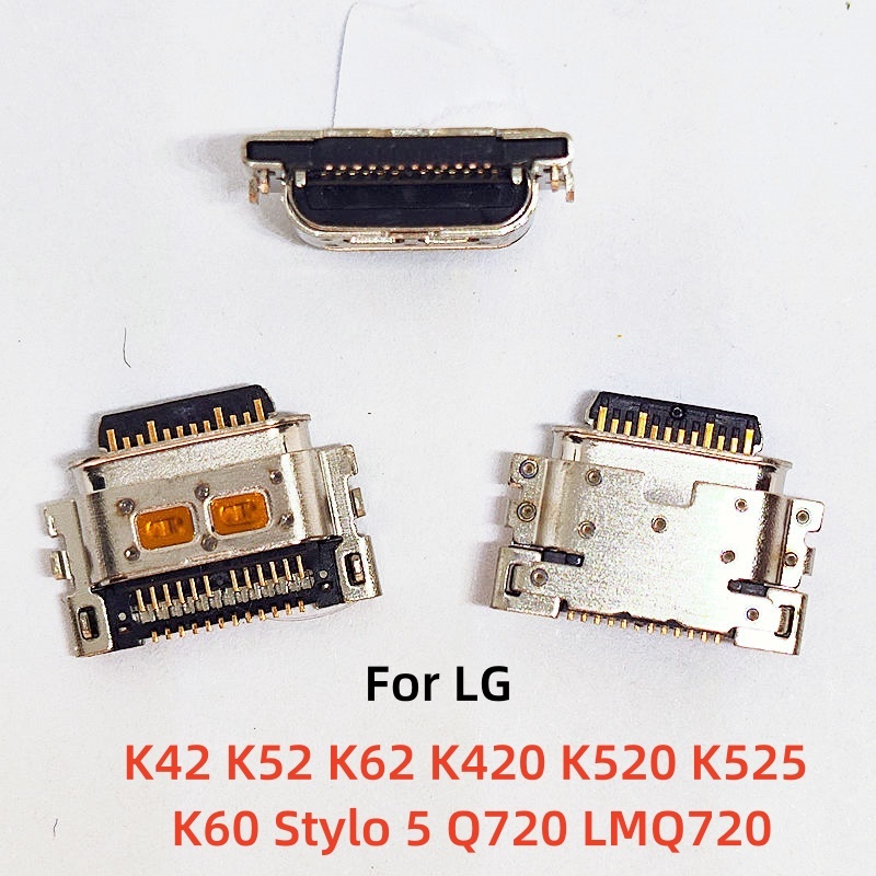 5-20pcs Charger Dock Plug ประเภท C USB ชาร์จพอร์ตสําหรับ LG K42 K52 K62 K420 K520 K525 K60 Stylo 5 Q