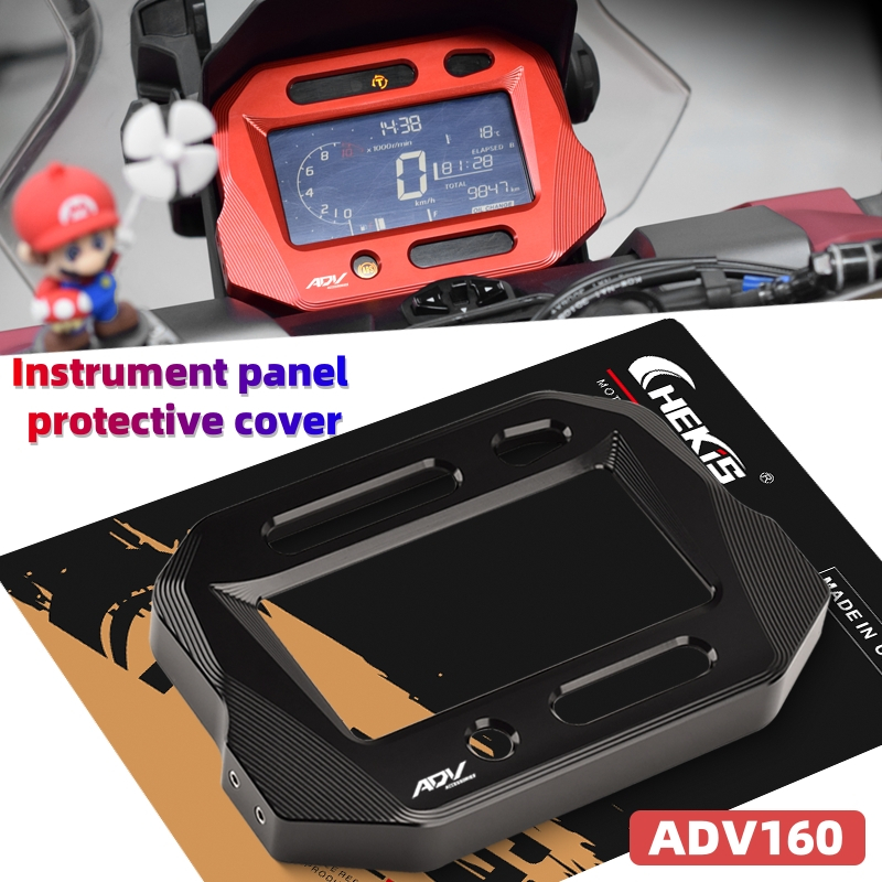 Chekis สําหรับ HONDA ADV160 ADV 160 ดัดแปลงแผงเครื่องมือฝาครอบป้องกันจอแสดงผลหน้าจออลูมิเนียมชุดอุปกรณ์เสริมตกแต่ง
