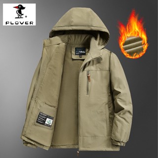 คนรัก แจ็คเก็ตผ้าฝ้ายเบาะผู้ชายกลางแจ้ง กันลม กันน้ําแจ็คเก็…