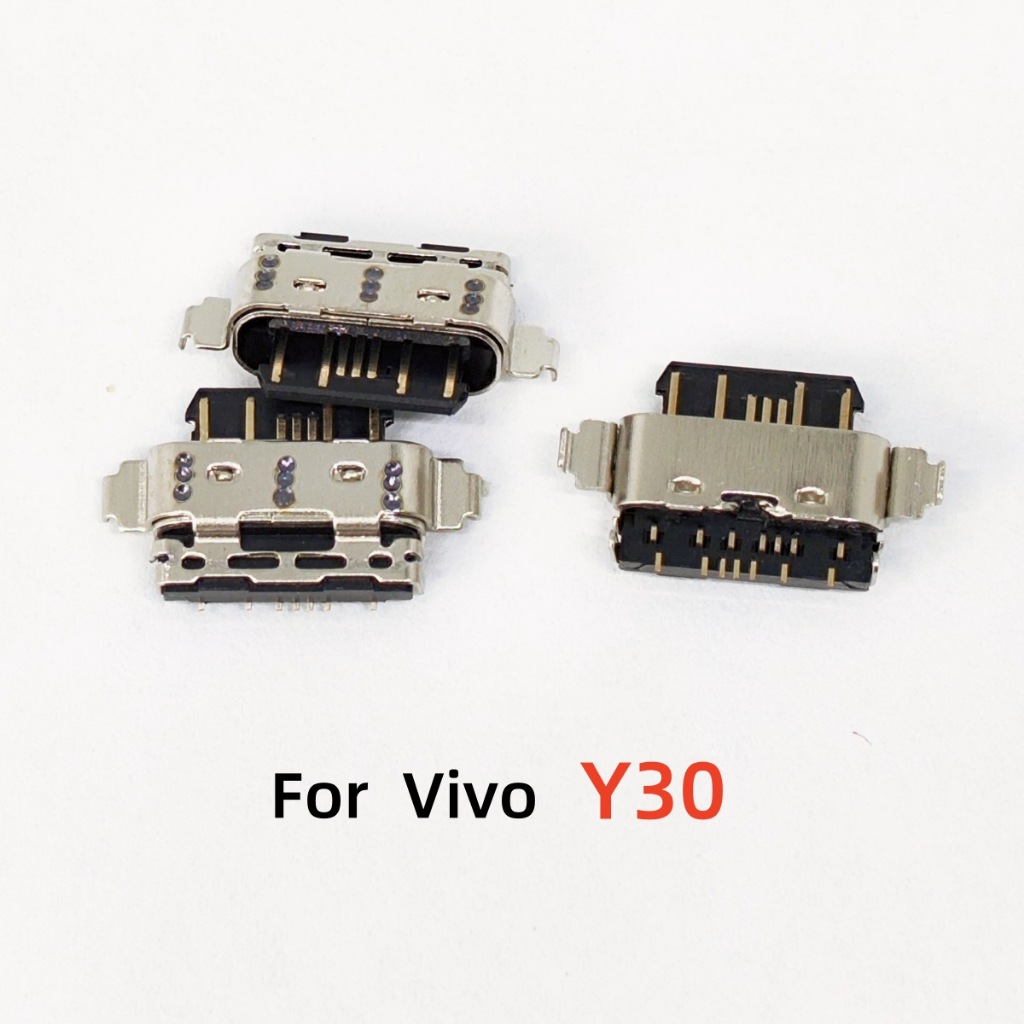 10-50pcs สําหรับ Vivo Y30 USB ชาร์จ Dock พอร์ต Charger Connector Type-C ปลั๊กอะไหล่