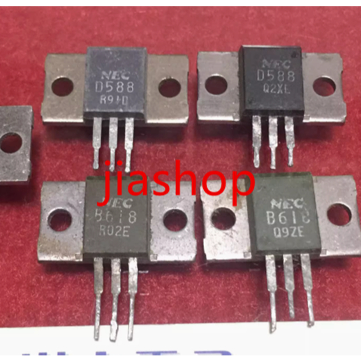 1 คู่ = 2 ชิ้น 1c 2SD588 +1 ชิ้น 2SB618 D588 B618 ใช้และทดสอบการทํางาน