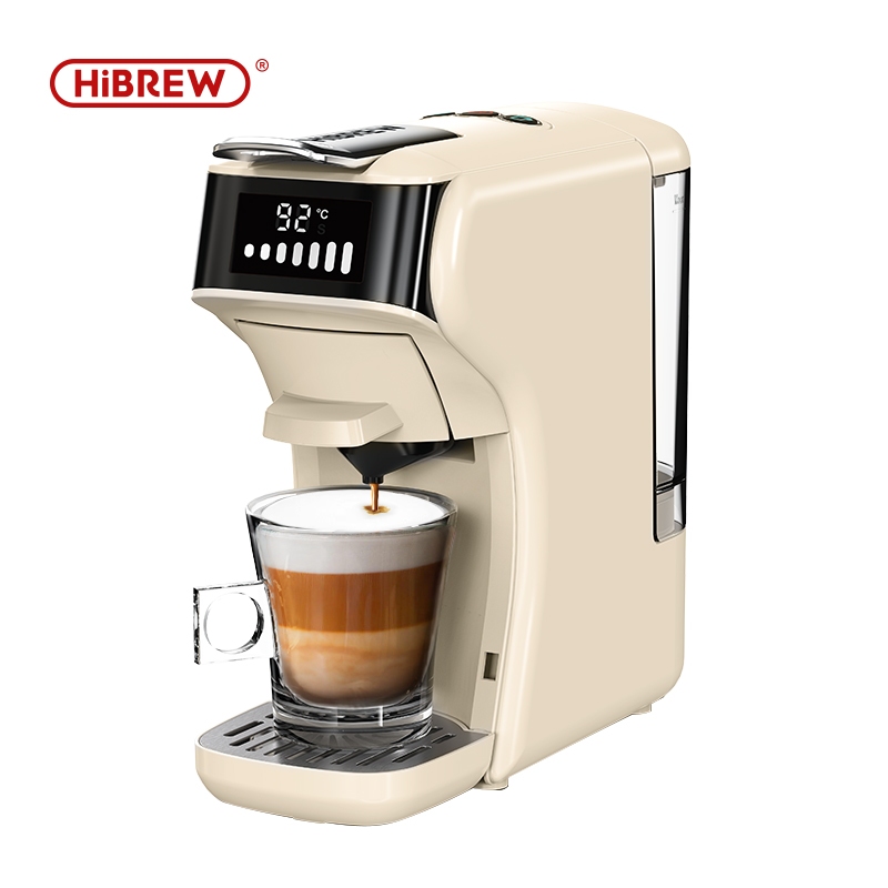 Hibrew 6 in 1 หลายแคปซูลเอสเปรสโซสําหรับ DG Nes kcup แคปซูลกาแฟ ผงกาแฟ ESE Pod เครื่องชงกาแฟ 20Bar เย็น / ร้อนใช้คู่ H1B
